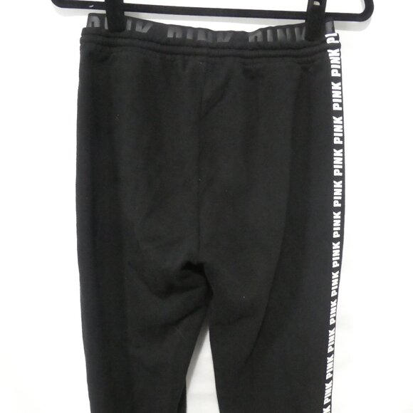 PINK - Victoria's Secret | small | Black Trackpants | White "PINK" Print Sides - Picture 13 of 16
